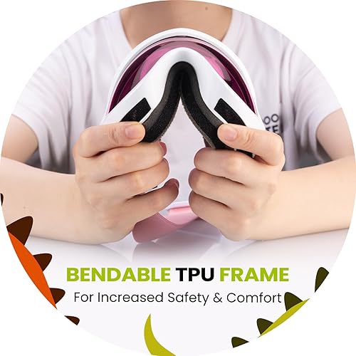 Miniatura 5 de OutdoorMaster Lentes de esquí para niños y niñas, con protección ultravioleta 100%, compatibles con casco, para nieve