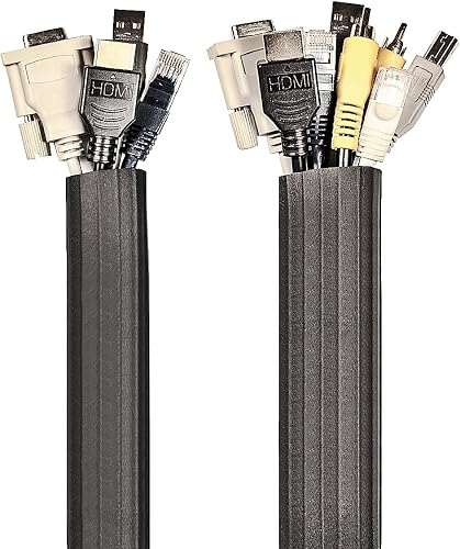 UT Wire UTW-FCW12-BK 12-Feet Flexi Cable Wrap, Black