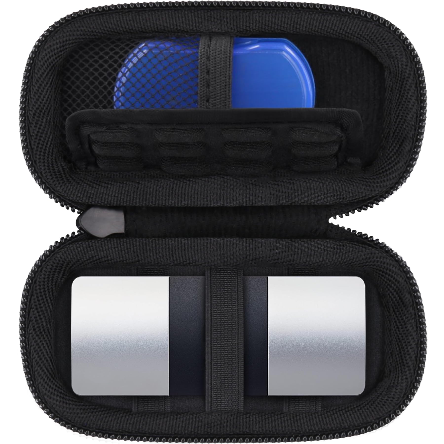 Khanka Estuche rígido para monitor cardíaco de ECG KardiaMobile 6L/1L,funda compatible con el monitor cardíaco personal Kardia de 6/1 derivación con mosquetón y cordón (no incluye pastillero ni ECG)