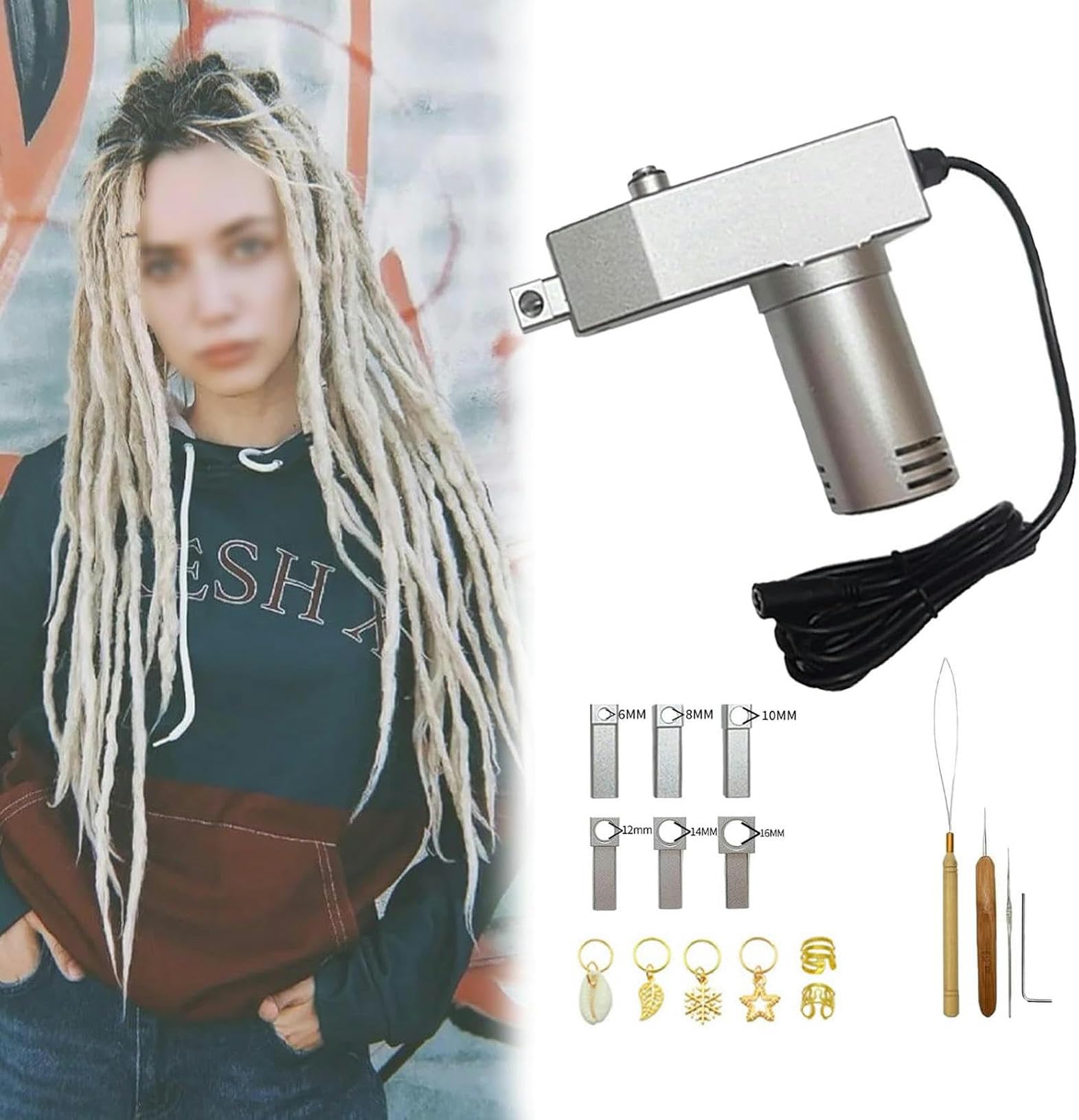 Máquina para rastas eléctrica portátil: olvídate del tejido manual tedioso