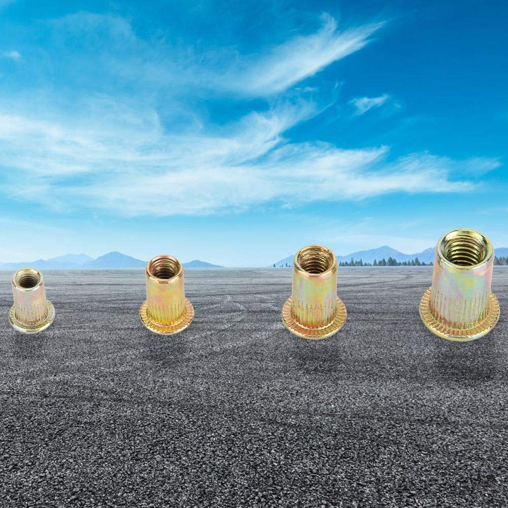 Amazon.co.jp: Rib Nut, Carbon Steel M3//M5/M6 4 Size Multi-Function ...