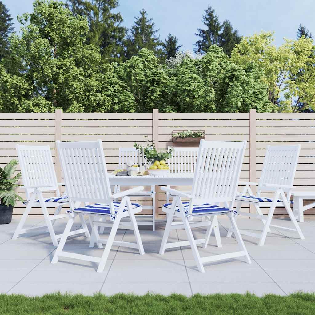 vidaXL Coussins de Chaise de Jardin Lot de 6 40x40x4 cm Tissu