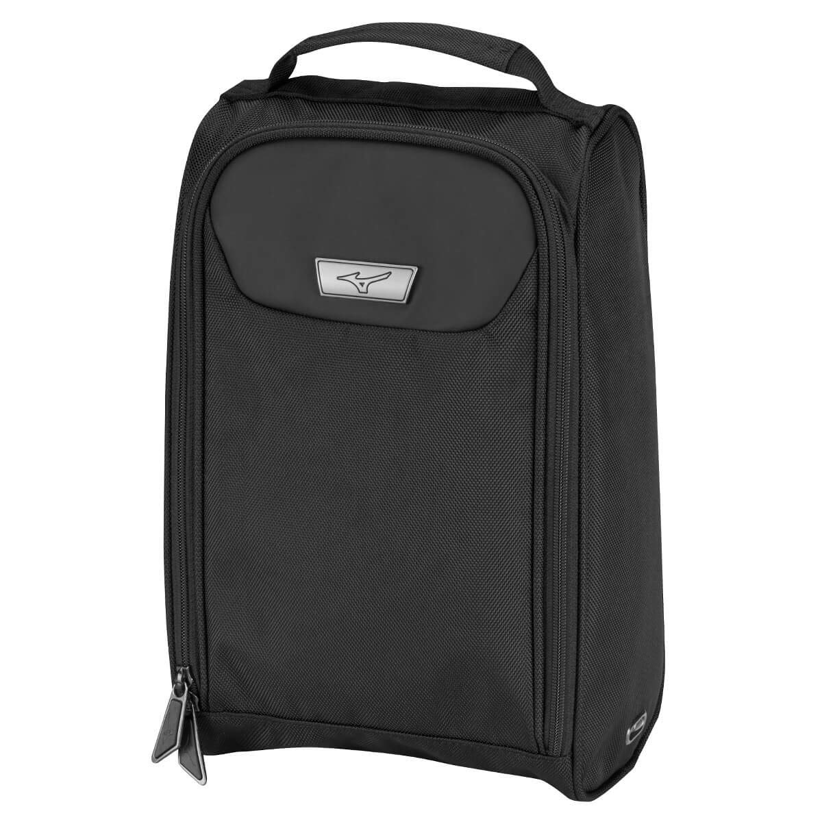 Mizuno Mesh-Einzelriemen mit Reißverschluss Schuhtasche - Schwarz