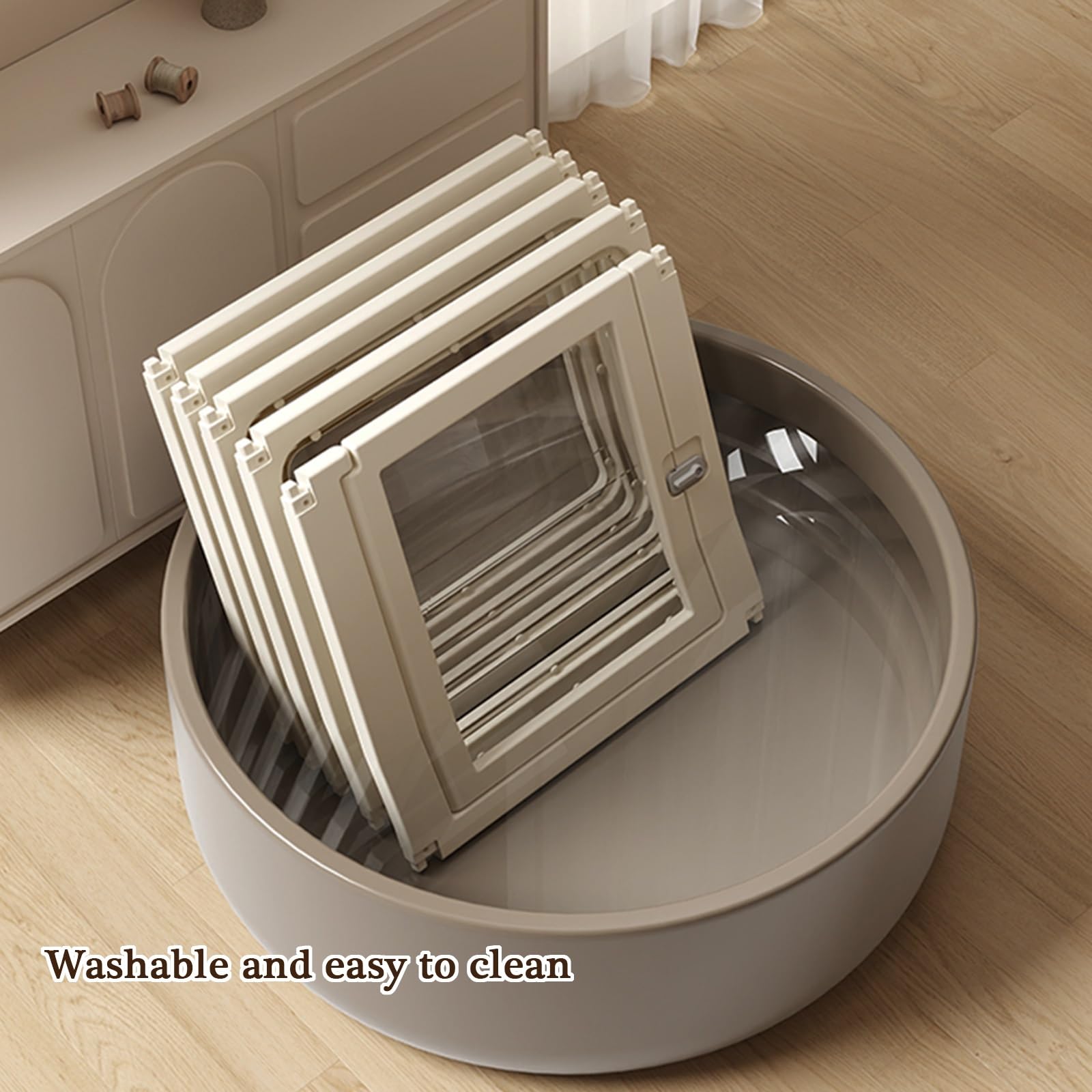 Recinto for Animali Domestici, Box for Cani da Interno Rettangolare,Trasparente Sala Parto Cane Modulare,Spessore Muro Recinzione 3 cm,A75cm,Sicuro e Stabile(H75CM,C-186x66cm/73X26IN)