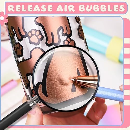 Miniatura 4 de WRAPXPERT Juego de herramientas de desmalezado de bolígrafo 3 herramientas retráctiles para vinilo con 1 recambio herramienta de deshierbe de vinilo