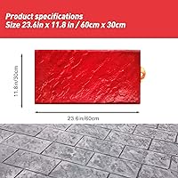 Vista 3 de Sellos de hormigón Moldes de hormigón Textura de baldosas de piedra rectangular Estera de textura de hormigón Mismo piso de pizarra Estera de sello