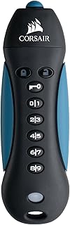 CORSAIR Padlock CMFPLA3B-64GB Secure USB 3.0 Flash Drive with Keypad - Secure 256-bit Hardware AES Encryption, Black