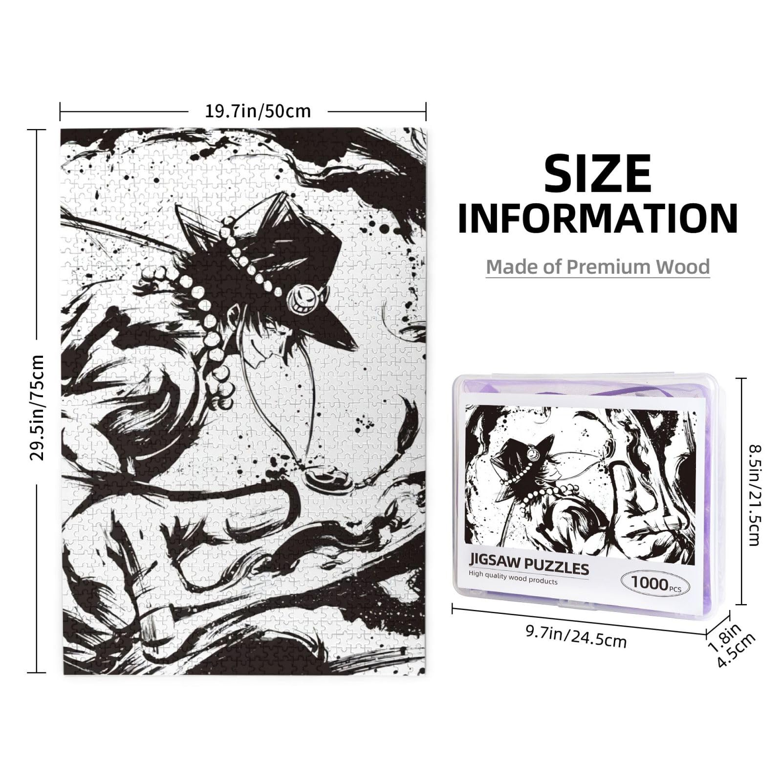 Amazon.co.jp: 1000ピース ジグソーパズル ワンピース One Piece 墨式