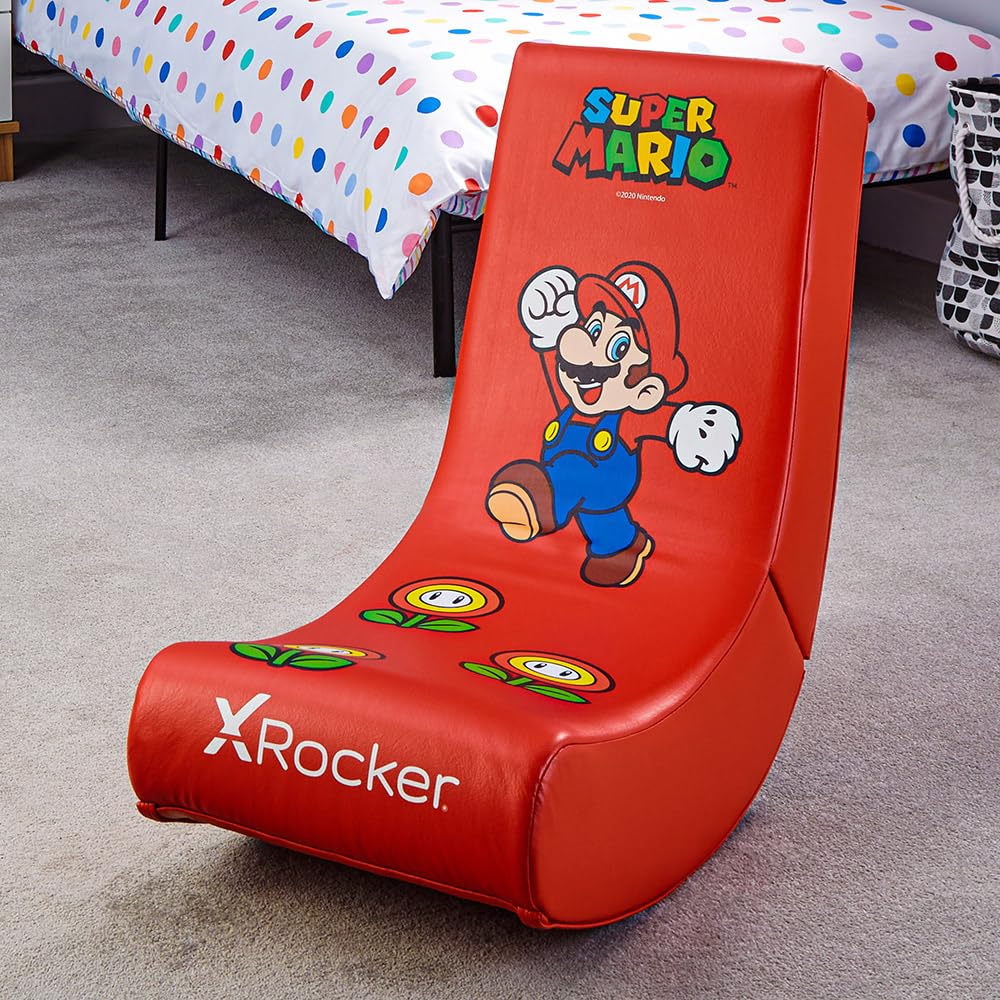 Fauteuil à Bascule Nintendo Video Rocker Mario, Simili cuir, Pour Jeu