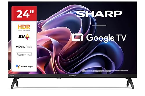 Sharp 24HF2365E - GOOGLE TV, 24" HD, FRAMELESS, 60Hz, Bluetooth,