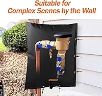 Vista 6 de Cubierta de aislamiento de tubería de prevención de reflujo de apertura de 2 vías (5 °F) – Cubierta de válvula de riego – Cubierta de bomba de pozo