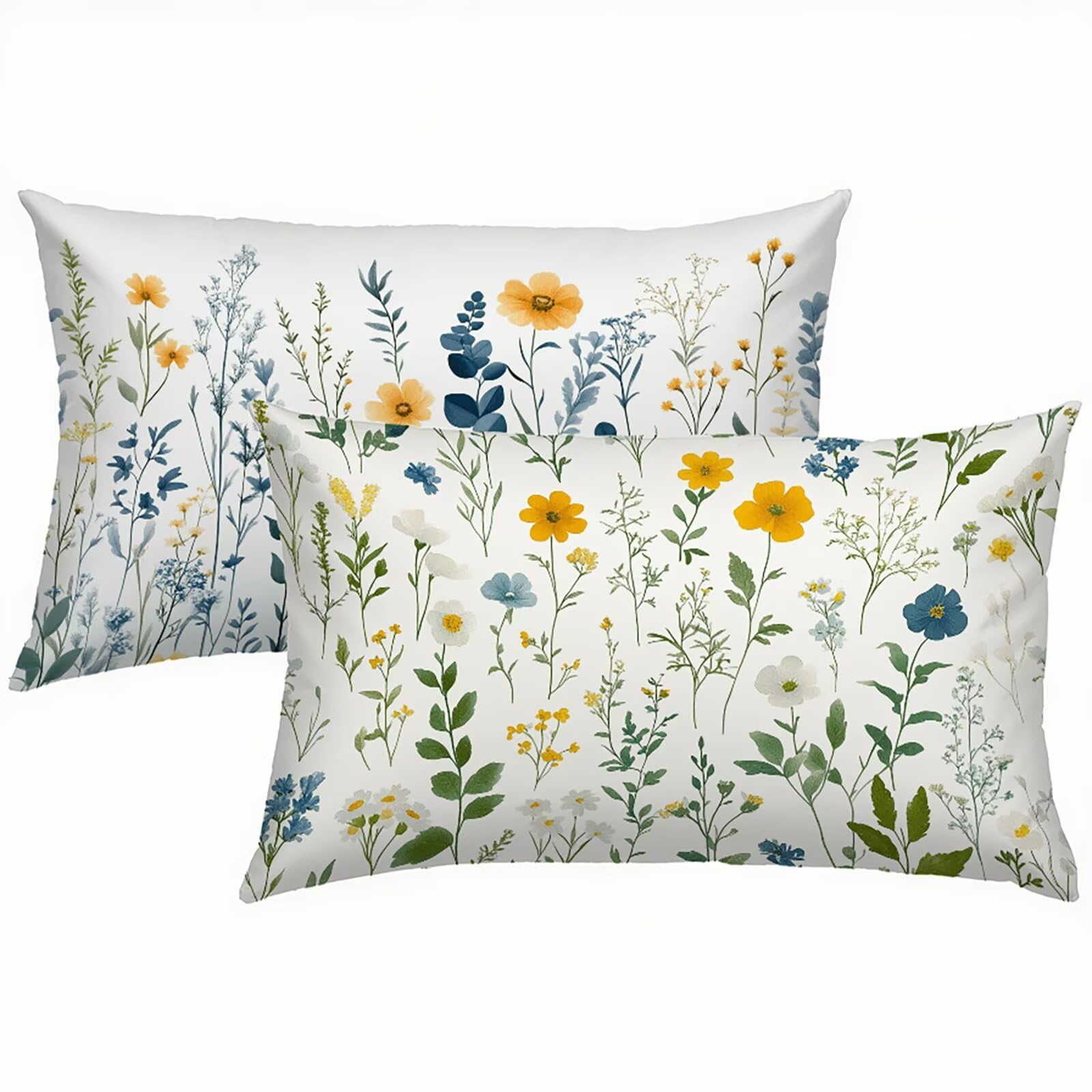 Housse de coussin en lin fini les taches grâce au tissu imperméable lot de 2