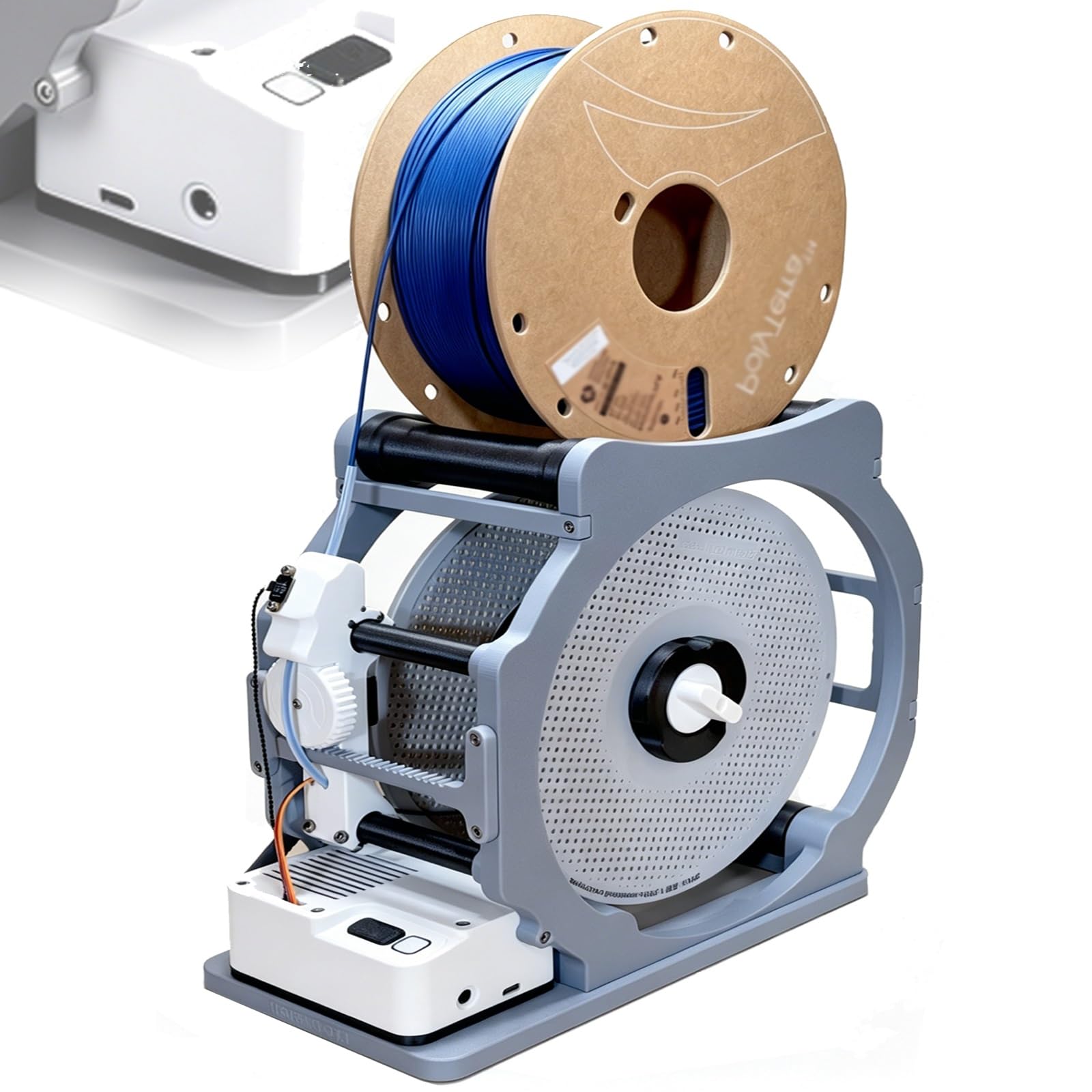 Elektryczny zwijacz filamentu 3D ze stabilną kontrolą napięcia, do osobistego zarządzania filamentem drukarskim 3D