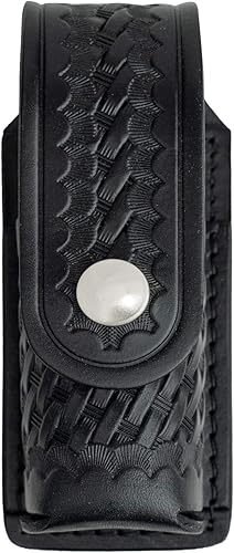 Miniatura 6 de RYNO GEAR MK3 - Soporte para aerosol de pimienta de cuero liso y tejido de cesta