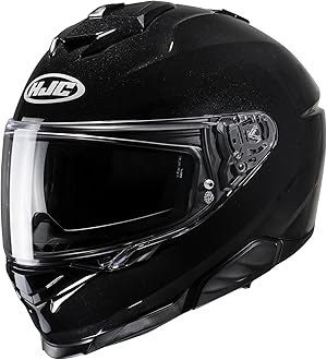 HJCi71 Men's Street Motorcycle Helmet - Black / Medium