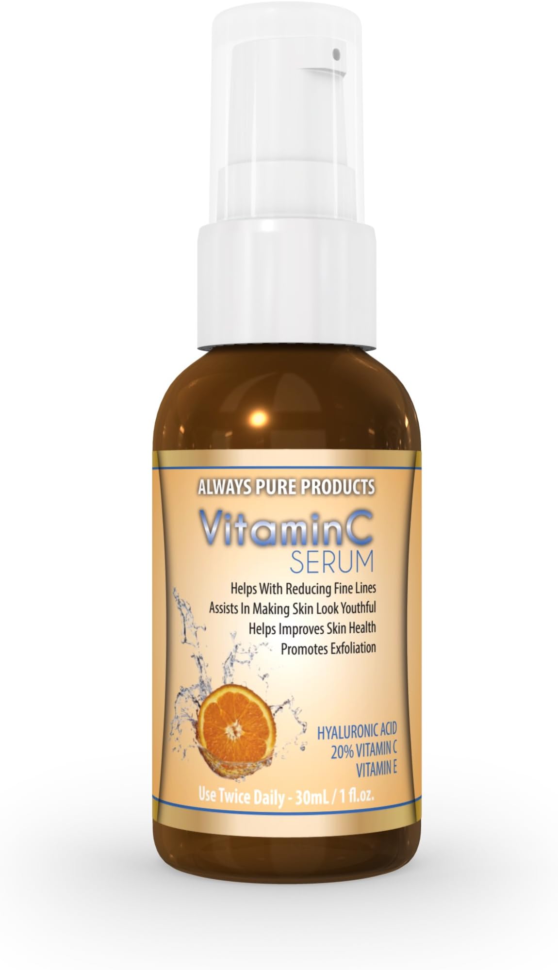 Vitamin C Serum For Face - Organic Vitamin C with Amino and Hyaluronic Acid Serum