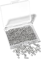 Vista 18 de 1000 piezas de anillos abiertos de 6mm chapados en plata para hacer joyas, anillos de salto plateados para manualidades, aretes, collares, pulseras