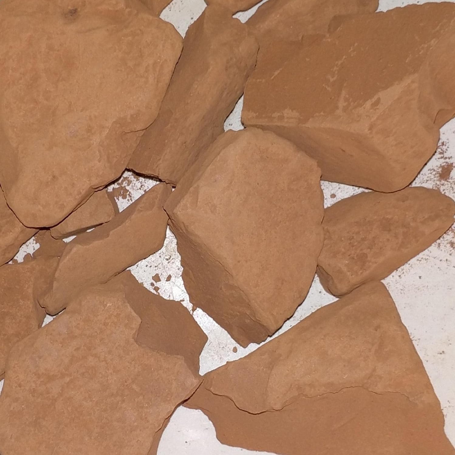 Red Clay, Edible Clay Chunks, Natural Clay, Organic Clay, Clay Mask, Natural Mud Mask - wt. 4 oz (120 gm)