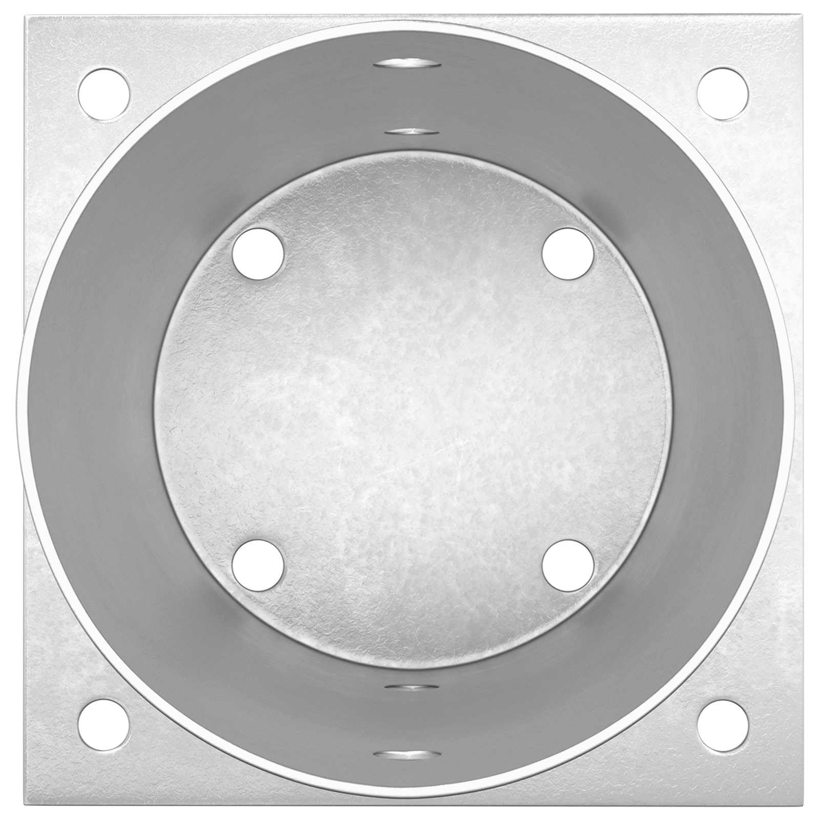 vidaXL Ancoraggio a terra rotondo, 12 pezzi, argento, 15 x 15 x 15 cm, in metallo, moderno e robusto, per stabilità all'aperto, accessori per fuoco e pratici attrezzi da giardino