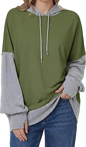 LYANER Women's Lightweight Sweatshirt Hoodie Long Sleeve Pullover Tops Loose Fit