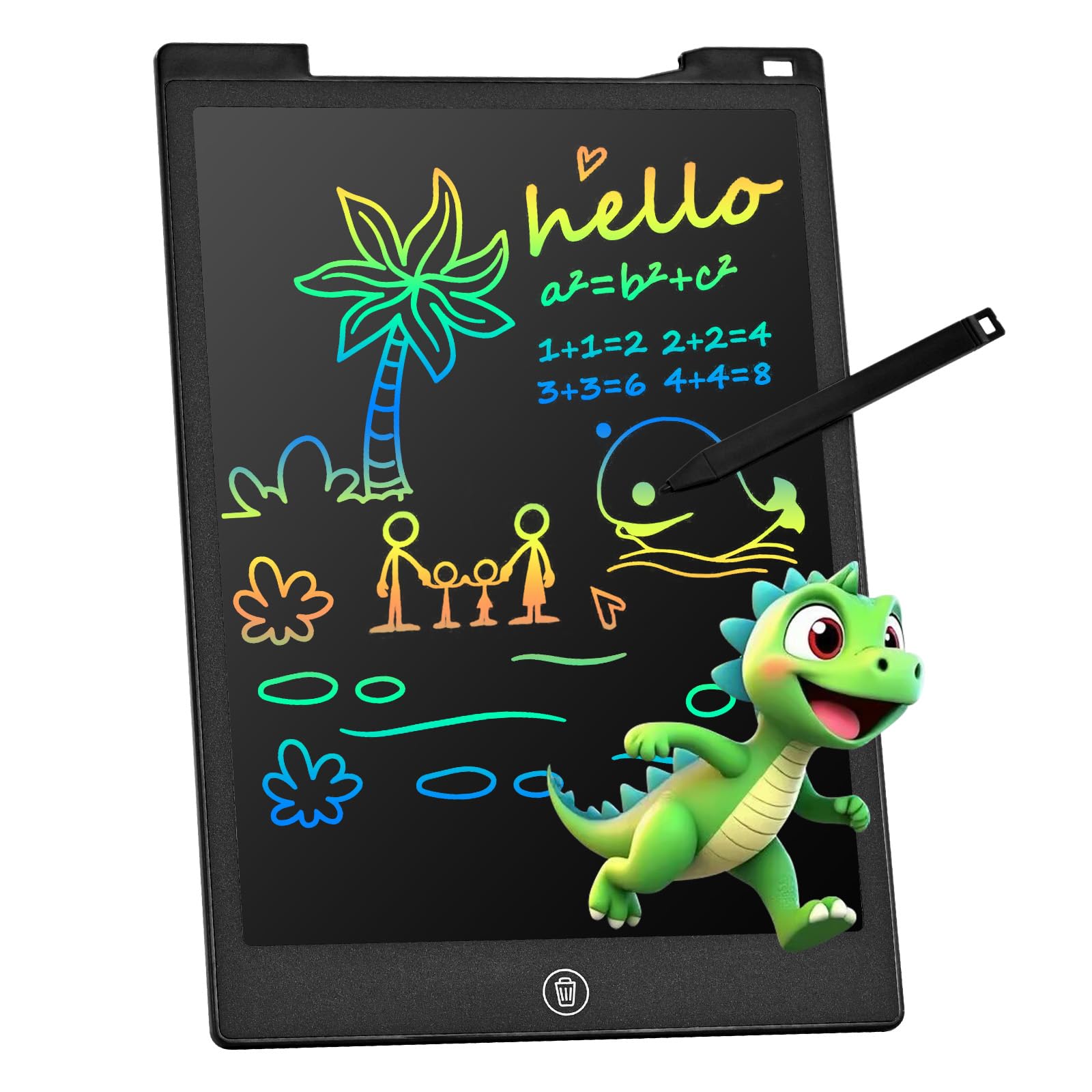 Tavoletta Grafica LCD Scrittura,PINKCAT 12 Pollici Lavagna da Disegno Digitale Portatile Ewriter Cancellabile Disegno Pad Writing Tablet per Bambini Adulti della Casa Scuola Esterno Ufficio