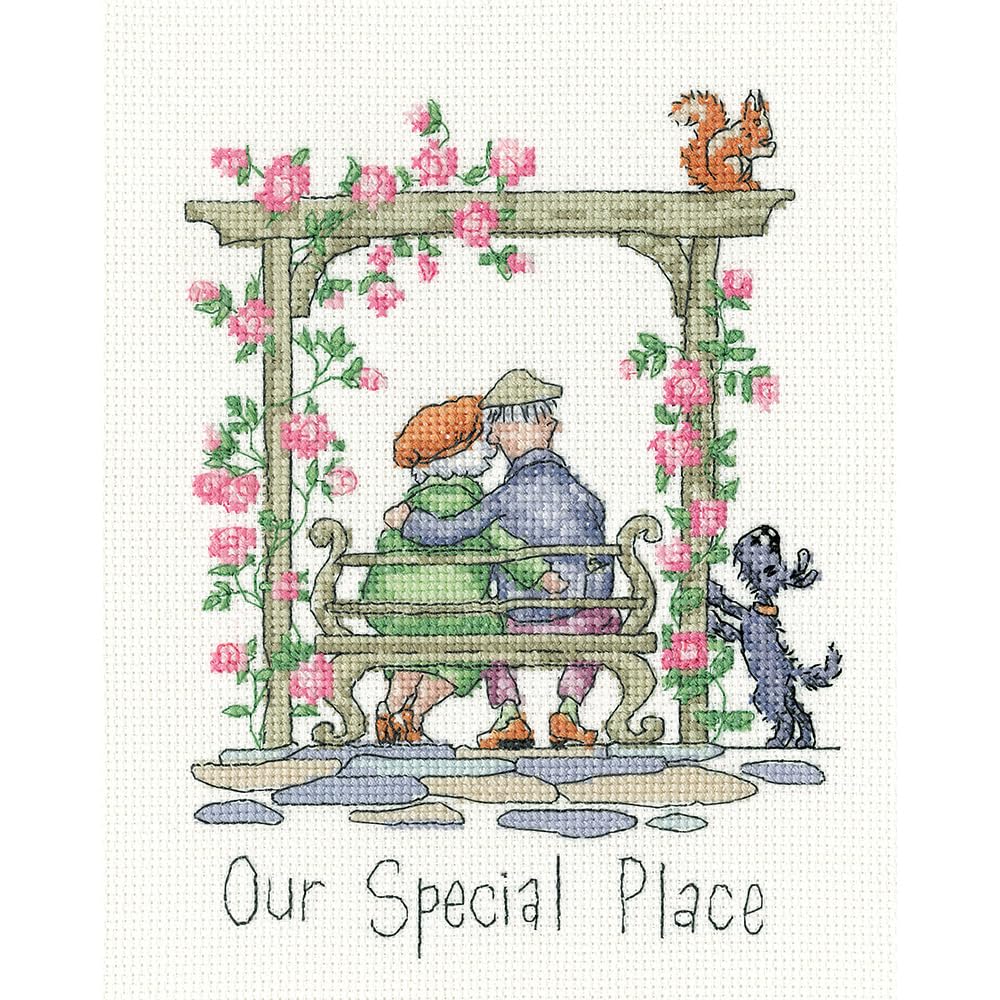 Heritage Crafts Cross Stitch Kit - Special Place - Golden Years