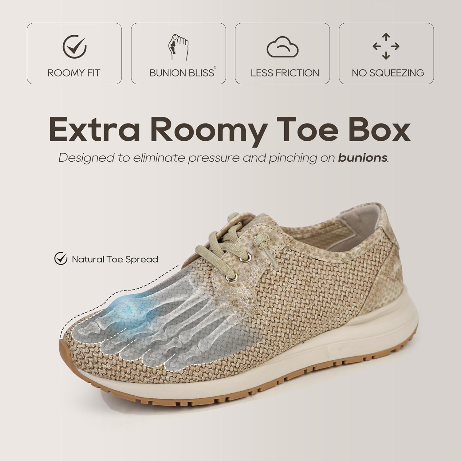 Ortho + Rest Women Orthopedic Bunion Walking Shoes Comfortable Fashion Sneakers