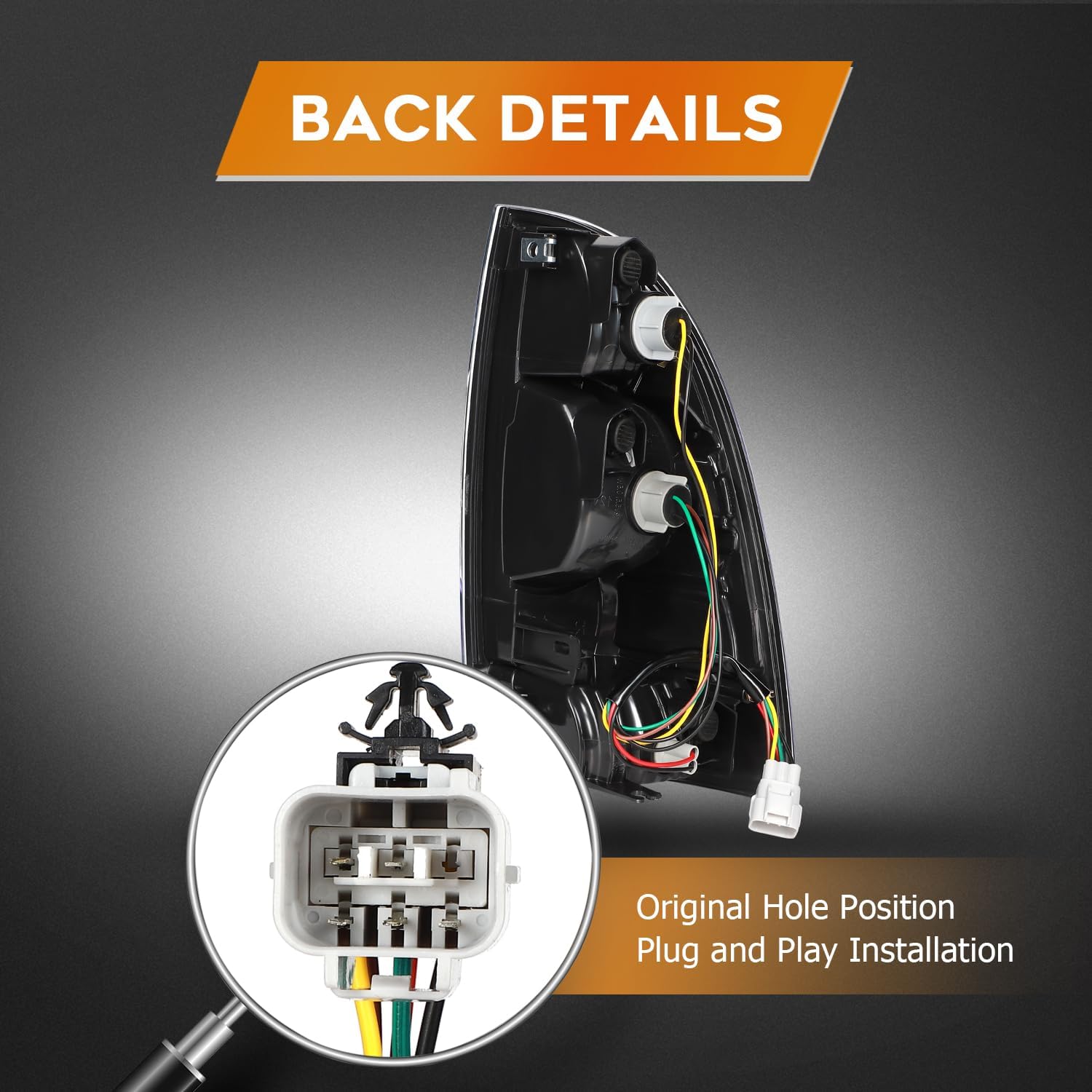 Taillight Assembly Fit For 2005-2015 For Toyota Tacoma 2.7L 4.0L Clear Lens Driver and Passenger Side TO2800158 TO2800177 TO2801158 TO2801177