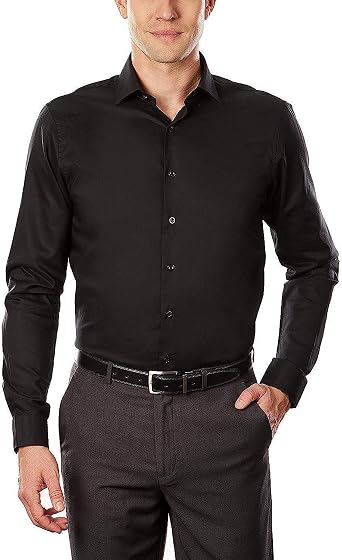 Kenneth Cole Unlisted Mens Slim Fit Solid Dress Shirt -