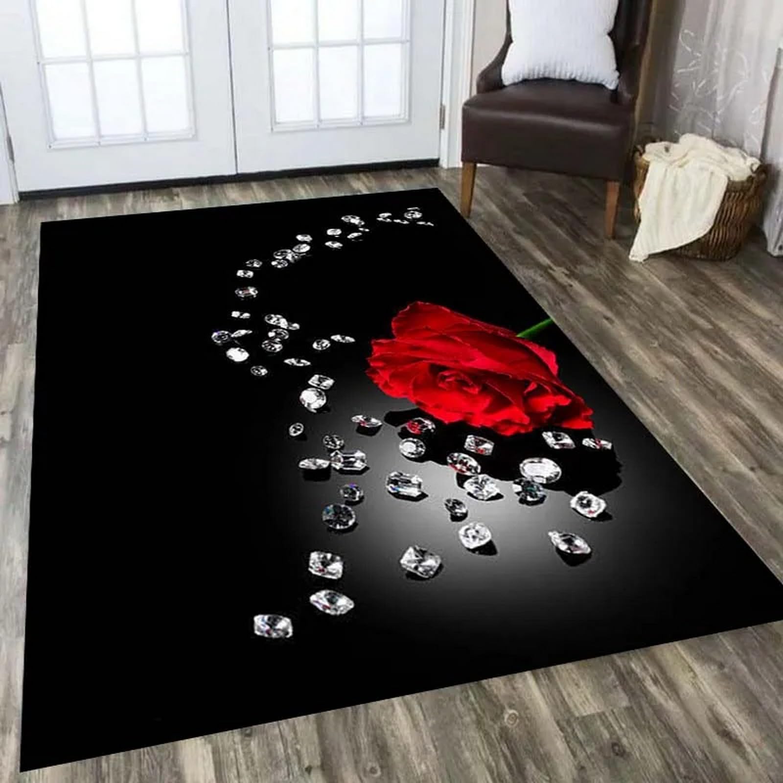 Rugs Living Room Kids Nursery Rug Small Medium Colorful Plants And Flowerssuper Soft Thick Anti-Allergic Children'S Bedroom Nursery Area Rug 50 X 80 Cm / 19.6 X 31.5 Bedroom, Nursery, Kids B -8.85757
