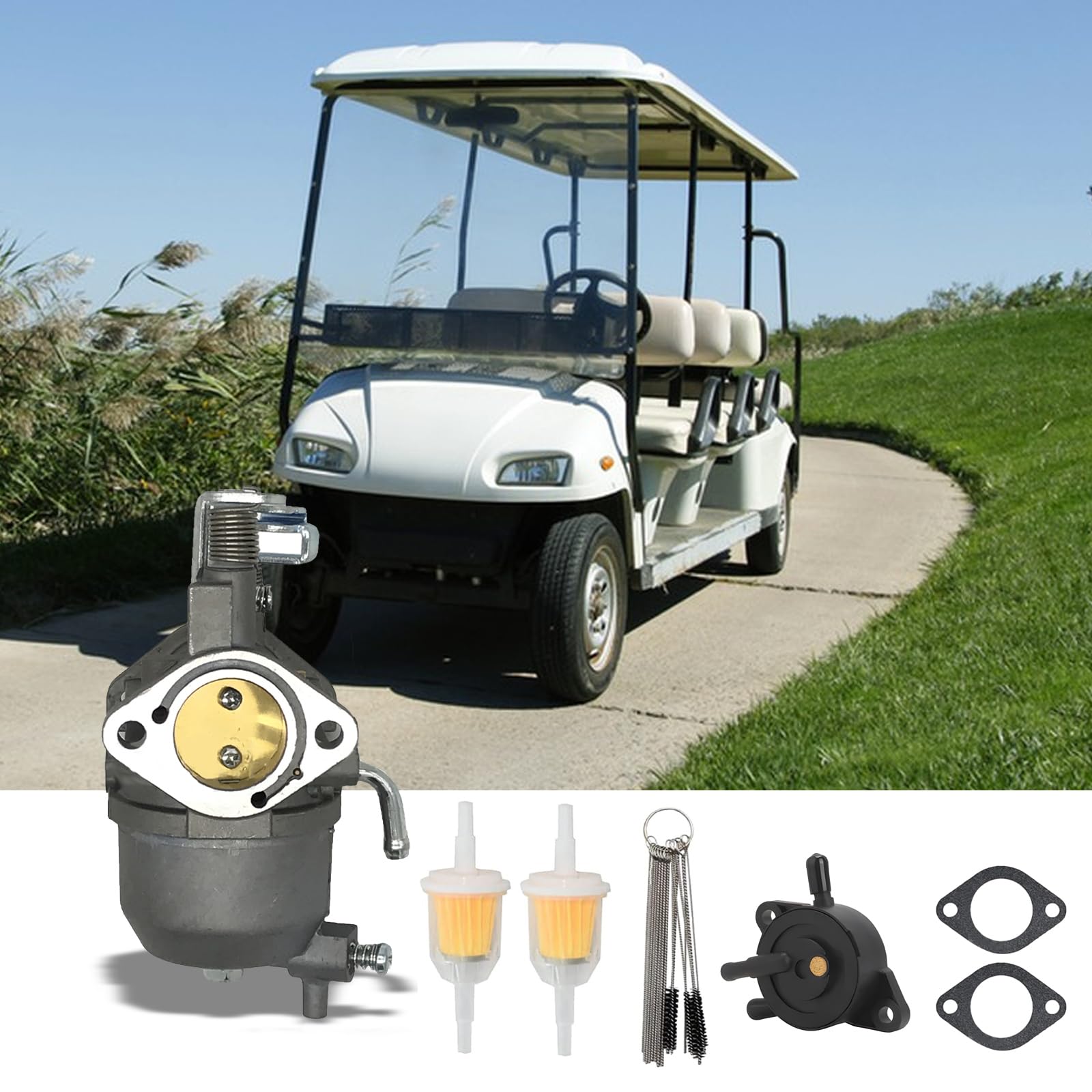 Yuqutum Carburetor for Kawasaki Engine EZGO RXV 2008 +, Gas Golf