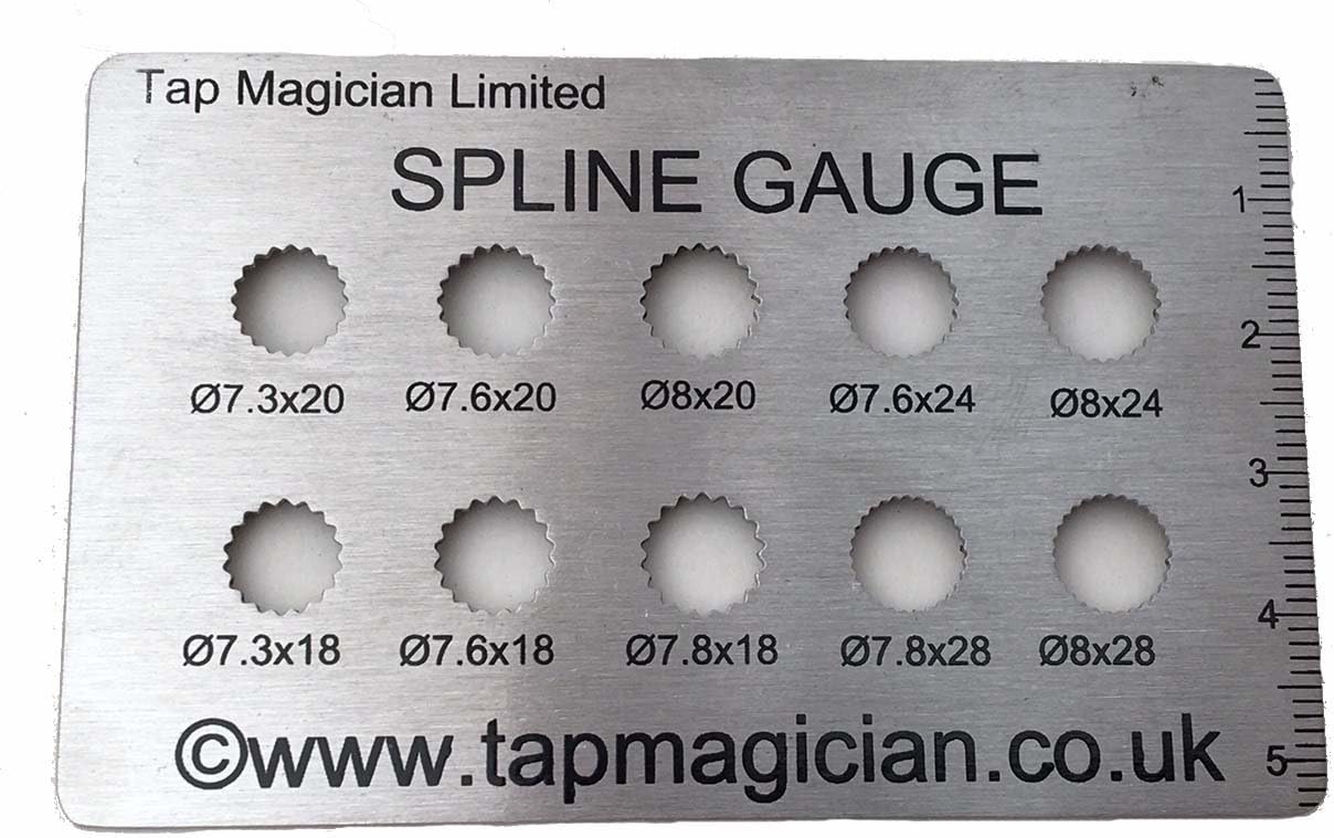 Tap Magician Valve Cartridge Spline Gauge teeth Measuring size Finder