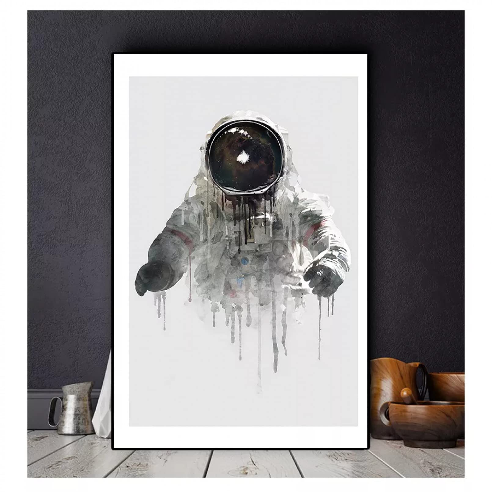 Poster peintures astronaute pour habiller un mur vide déco chambre style nordique - 3