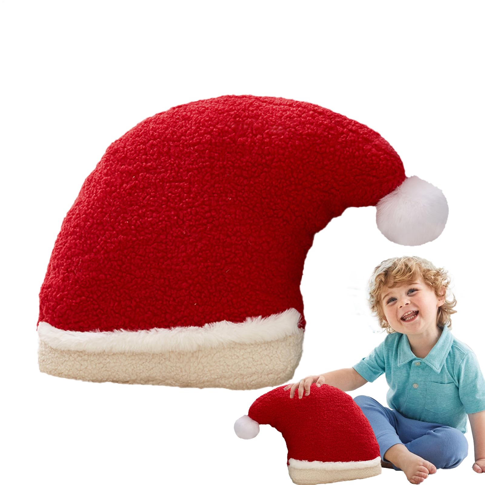 Oreiller décoratif pour les fêtes et coussin de décoration en peluche de salon