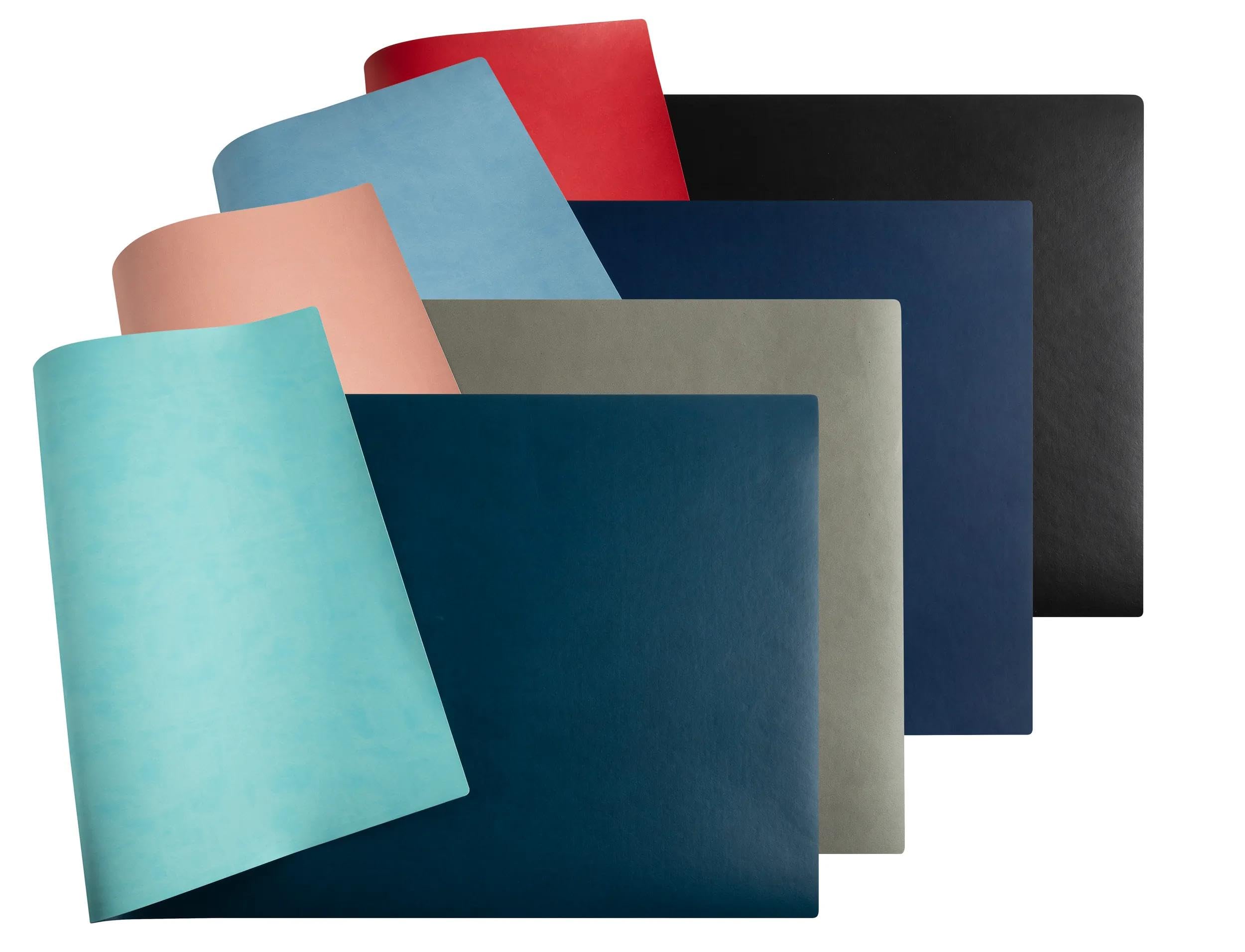 Exacompta - Ref. 29120E – Karton mit 16 weichen Schreibtischunterlagen Home Office – aus zweifarbigem Polyurethan – weich und strapazierfähig, schützt den Schreibtisch, Mauspad – 35 x 60 cm
