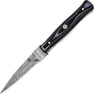 PAL 2000 KNIVES DAG-2055 Custom Handmade Damascus Steel Fixed Blade Knife With Sheath - PAL 2000 KNIVES