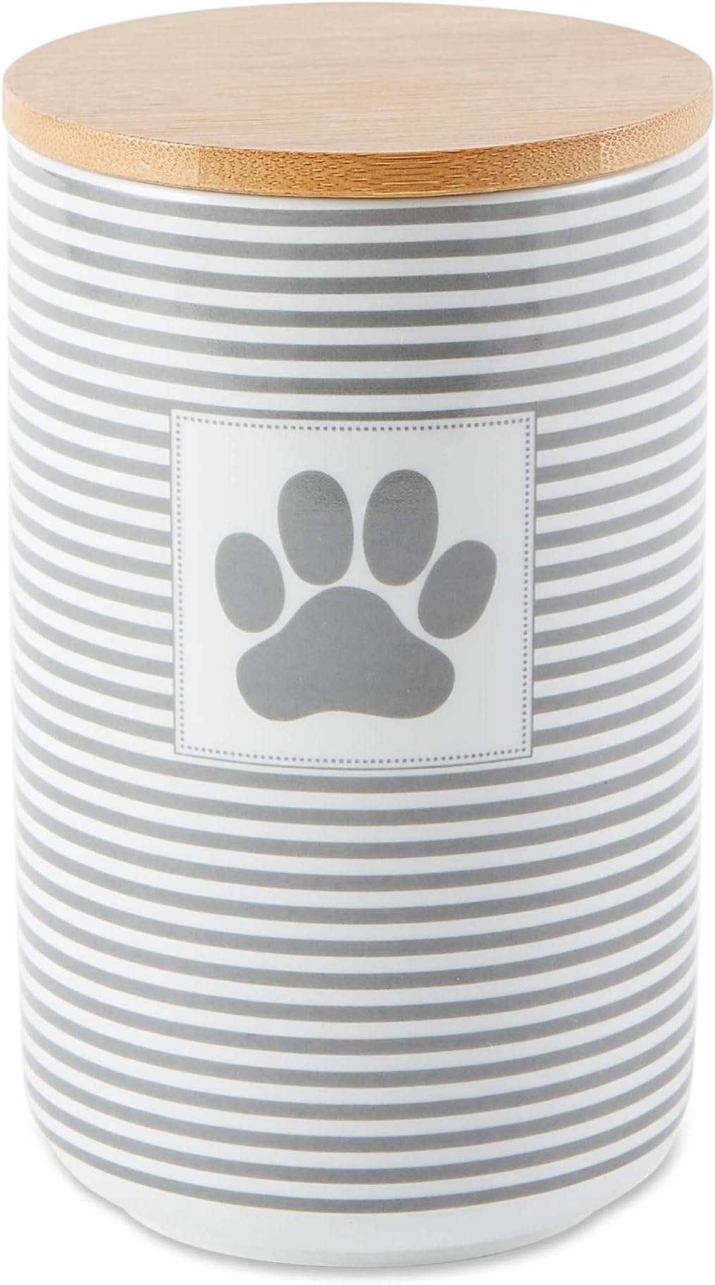 Bone Dry DII Paw Patch & Stripes Ceramic Pet Collection, Gray