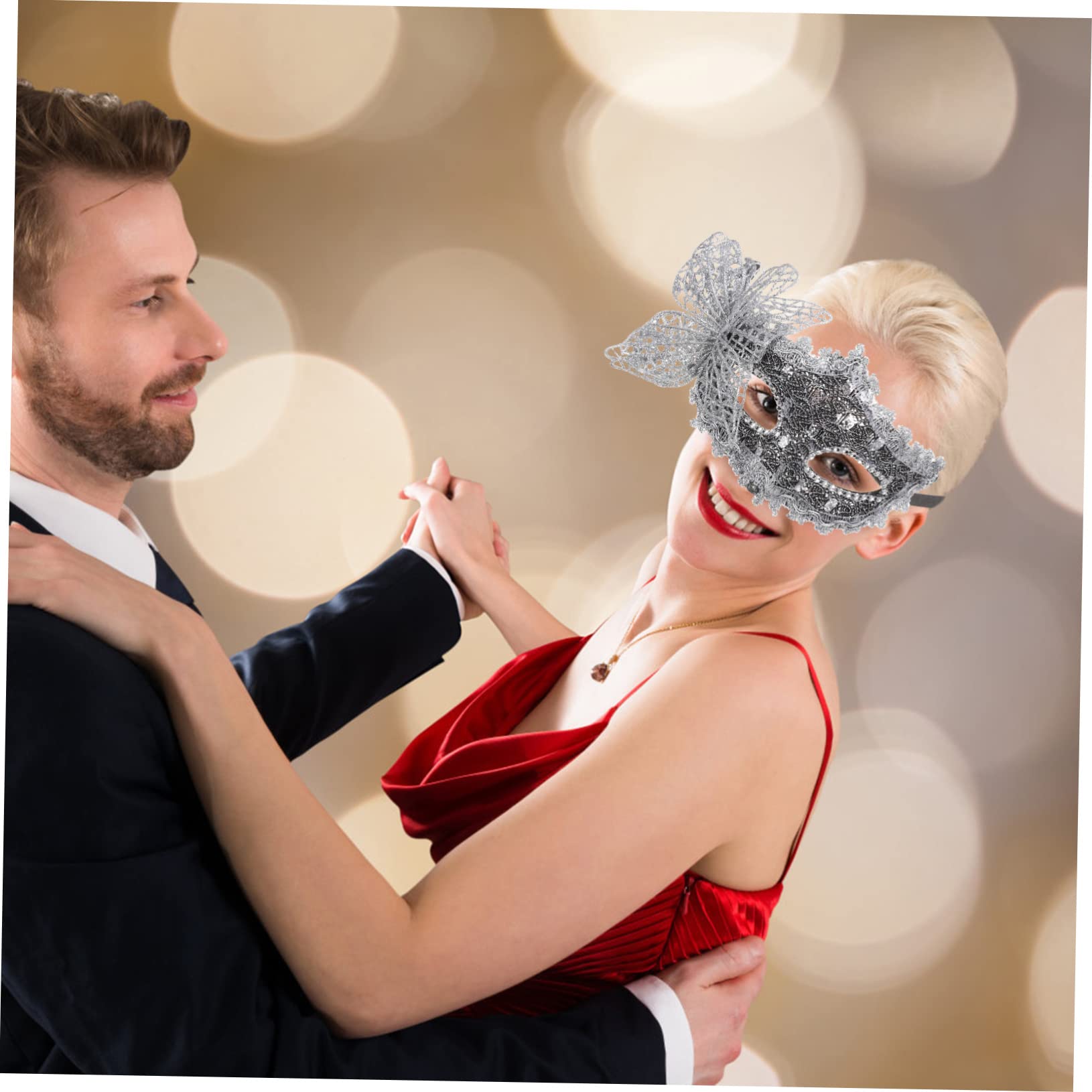 Didiseaon Masquerade Mask for Women Elegant Half Eye Mask for Parties Costumes and Special Events