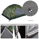 YFXOHAR Picnic Camping Portable Polyester Tent Military Color - Size- 180 x 200 x 140cm) gallery image