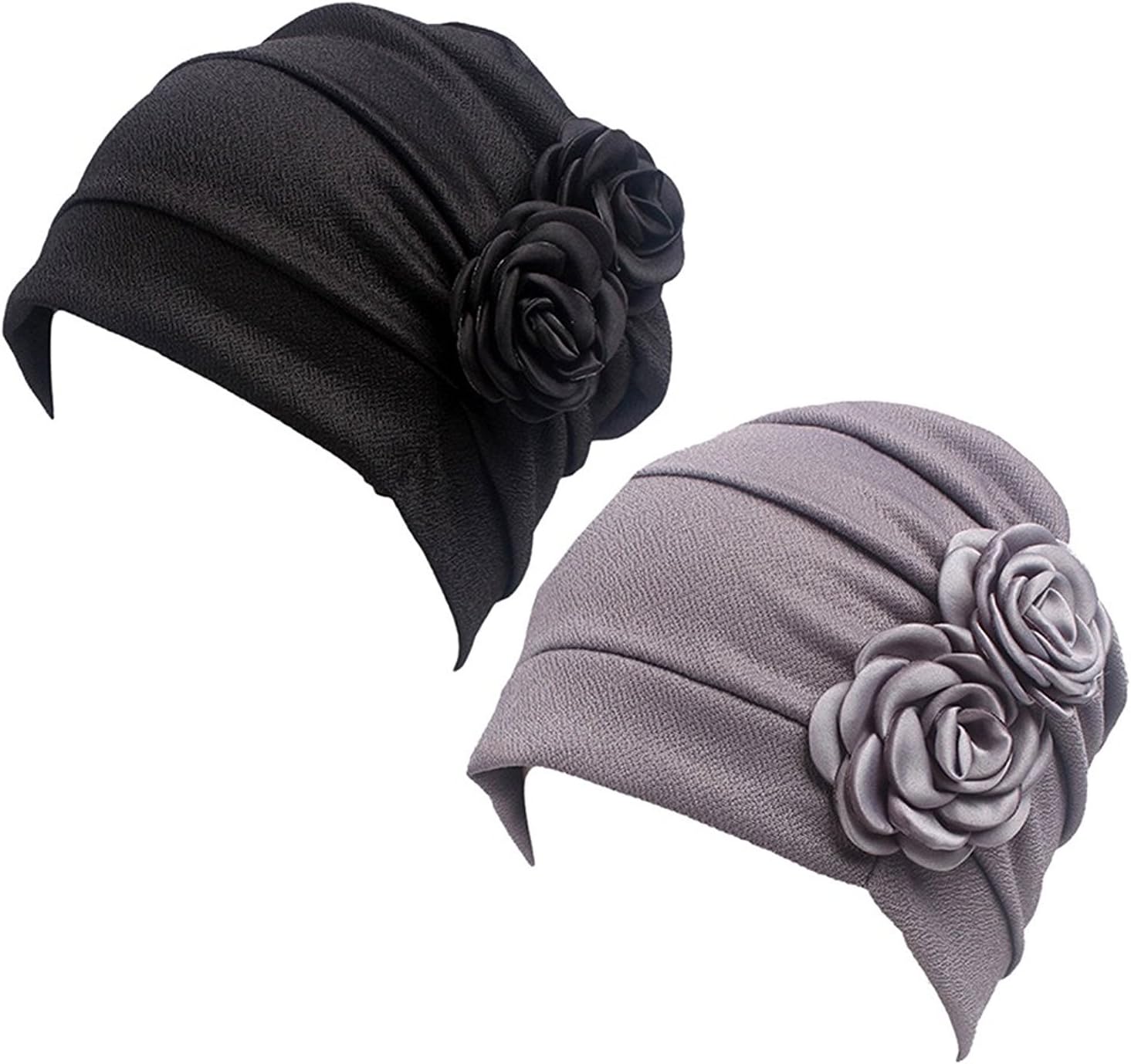 Ruffle Chemo Turban Headband Scarf Beanie Cap Hat for Cancer Patient by Xselector