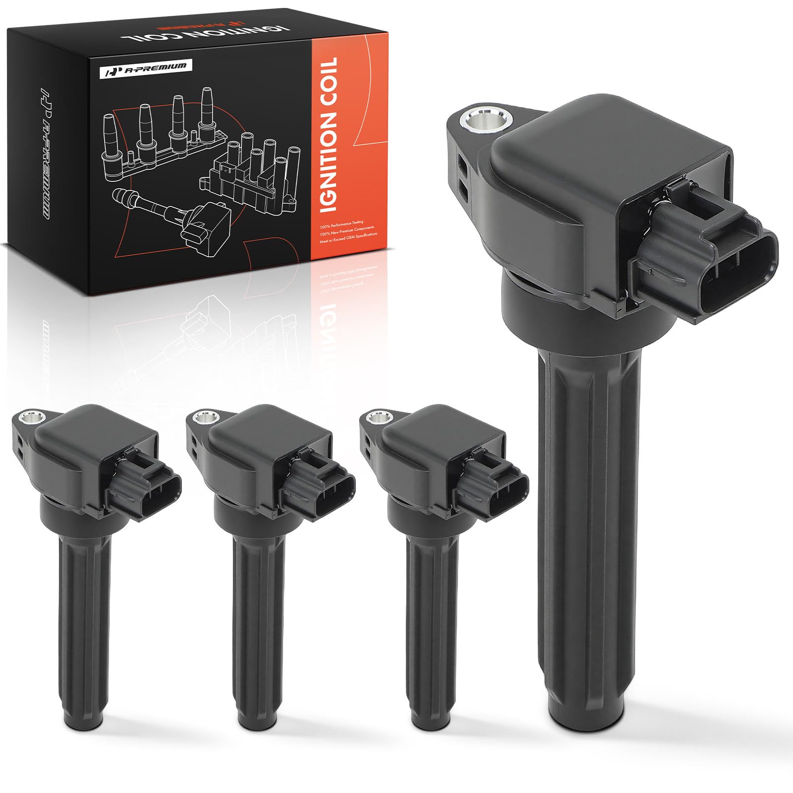 Engine Ignition Coil Pack Compatible with Mitsubishi Eclipse Cross 2018-2020/2022-2023, 1.5L, 4-PC Set