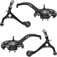 Vista 104 de Detroit Axle - 4 brazos de control de extremo delantero para Nissan Frontier Xterra 2000-2004 Brazos de control inferior y superior con rótulas