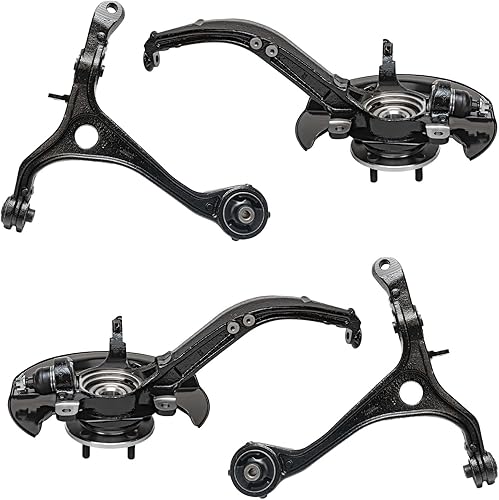 Miniatura 65 de Detroit Axle - Kit de 4 brazos de control delanteros para Chrysler 300 Dodge Challenger Charger Magnum, 2 brazos de control delantero inferiores con