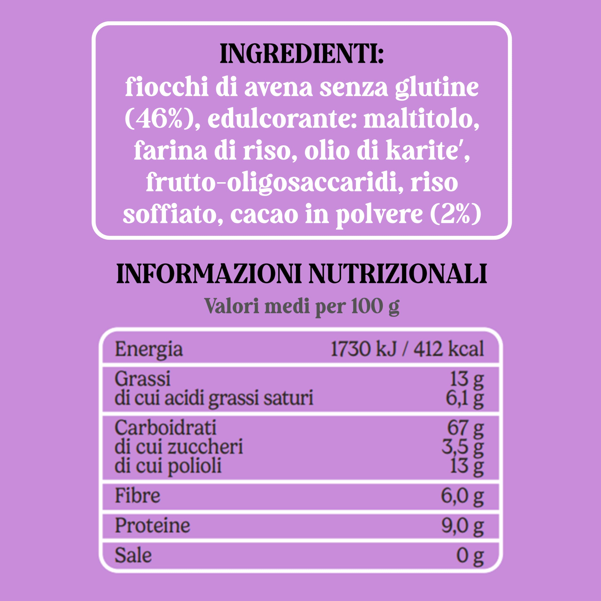 Goodly, Granola con Cacao, Senza Glutine e Zuccheri Aggiunti, Ricca di Fibre, 6x300 g