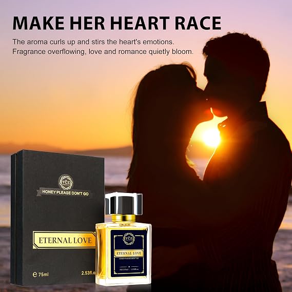 Ycz Carnival Perfume Men - Eternal Love Perfume 2.6oz(75ml). Carnival Cologne for Men. Spicy Wood Lasting Vanilla Fragrance-Ideal Perfumes For Special Occasions Daily Elegance.