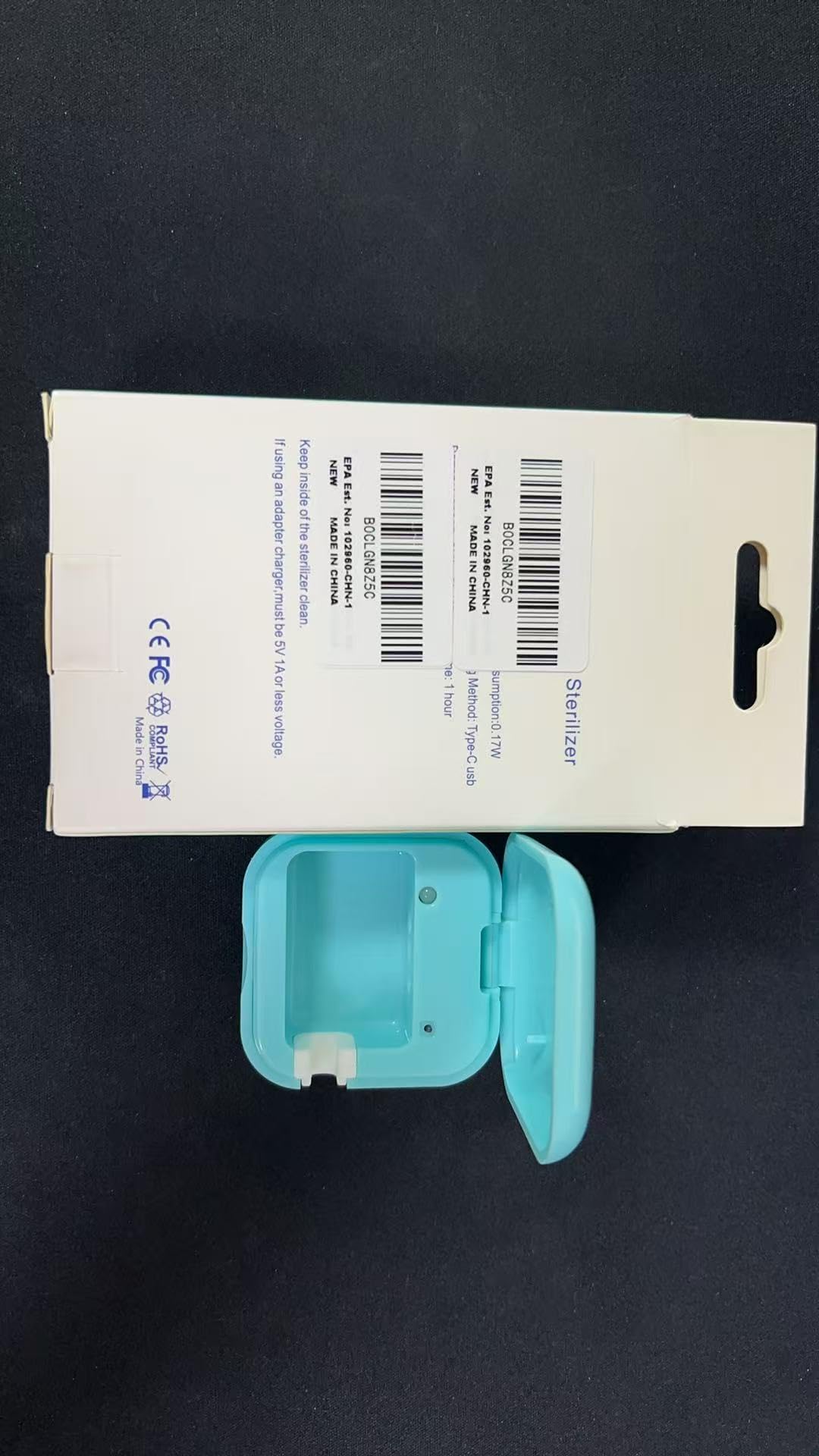 Estuche para cepillo de dientes, estuche de viaje para cepillo de dientes con luz de limpieza UV, estuche portátil recargable con soporte, funda para cepillo de dientes de cualquier tamaño para el