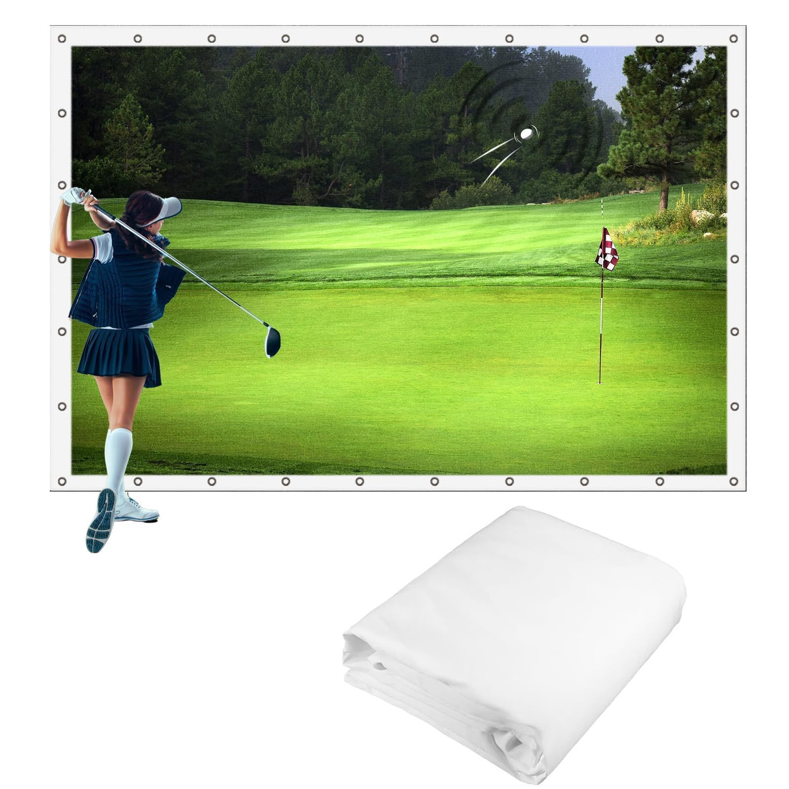 Amazon.co.jp: ゴルフシミュレーターインパクトスクリーン、グロメット