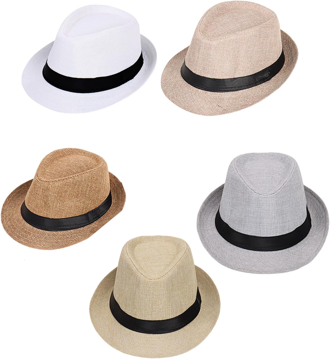 Classical Party Hat for Men Women Wedding Travel Outdoor Sun Protective Breathable Fedoras Caps for Jazzy Dance Performers