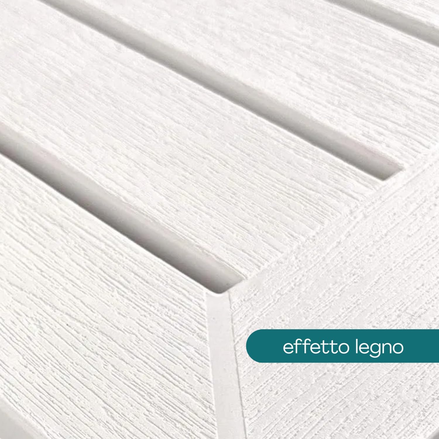 PALUPLUS Tavolo Pieghevole da Giardino in Plastica di colore BIANCO, Misura 44x44x51 cm, Tavolino Salvaspazio Piccolo da Campeggio, Picnic, per Esterno ed Interno -ADI201F