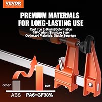 Vista 2 de VEVOR Abrazaderas de barra para carpintería, paquete de 2 abrazaderas de 36 pulgadas, abrazadera F de cambio rápido con límite de carga de 600